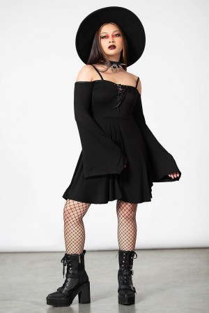 Killstar 4th Dimension Vestido Negros | 21496-RCGY