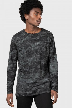 Killstar Andrazzi Long Sleeve Top Negros | 16530-UYGR
