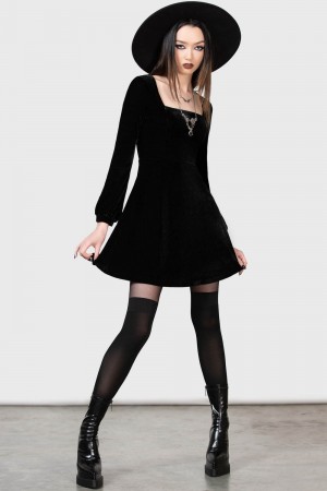 Killstar Archaic Vestido Negros | 92316-TACV