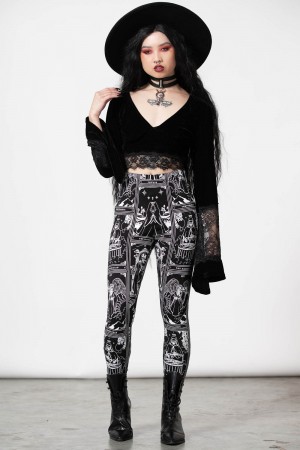 Killstar Artisan Leggings Negros | 12967-OQSW