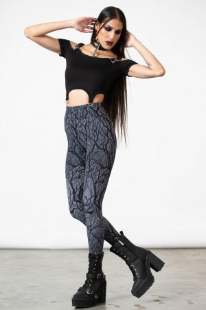 Killstar Astral Night Leggings Negros | 05182-VBEC