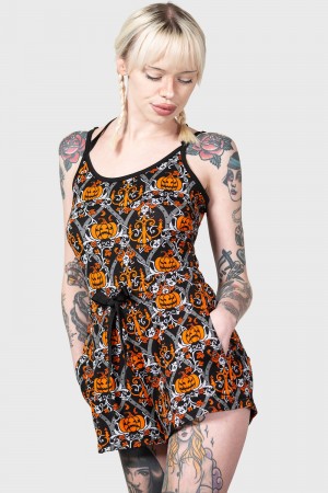Killstar Barn Mouse Cami Top Negros | 48036-NQDW