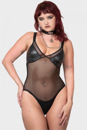 Killstar Bass Bodysuit Negros | 04597-JBYO