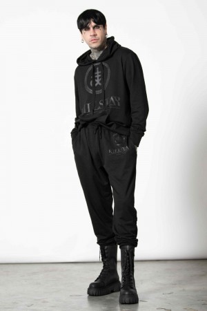 Killstar Be The Magic Sweatpants Negros | 90547-ZGHQ