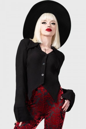 Killstar Beast Of Bodium Shirt Negros | 97326-HZJM