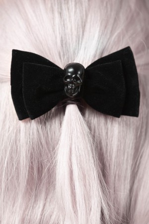 Killstar Bow Down Barrette Negros | 50849-ZFQJ