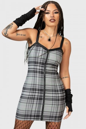 Killstar Bury Me Bodycon Vestido Negros | 28451-HJLW