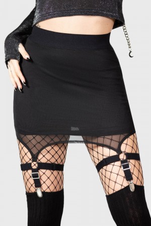 Killstar Cassandra Mini Skirt Negros | 53478-SZGP