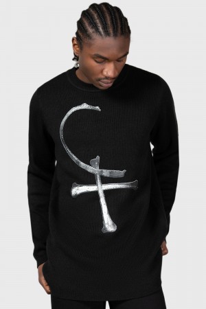 Killstar Catacombs Harvest Sueter Negros | 10583-XKFH