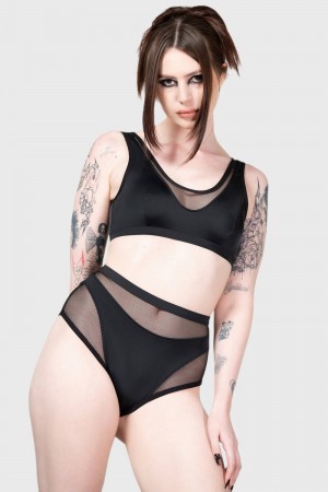Killstar Catching Rays Bikini Negros | 05237-LWFM