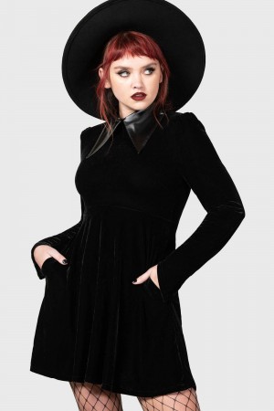 Killstar Cathedral II Skater Vestido [B] Negros | 36712-VFIO
