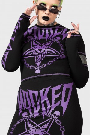 Killstar Charnel Top Negros | 03489-SKCQ