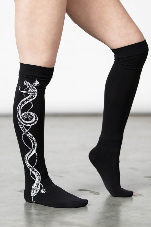 Killstar Cobra Maiden Stockings Negros | 75186-YRWG