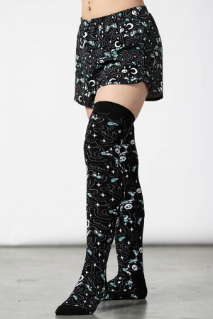 Killstar Cthulhu Long Socks Negros | 82756-TVYI