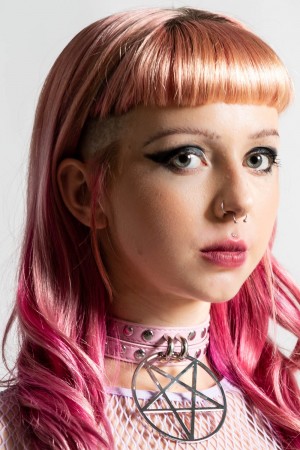 Killstar Cute But Psycho Choker [PASTEL PINK] Rosas | 06723-IRFC