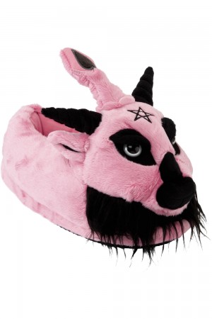 Killstar Dark Lord Slippers [BUBBLEGUM] Rosas | 49568-KMJO