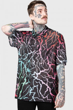 Killstar Dawn Light Shirt Negros | 89671-HKLN