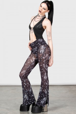 Killstar Dazed Skull Flares Negros | 73016-ORVT