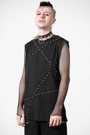 Killstar Dead Punch Vest Negros | 91845-DHBW
