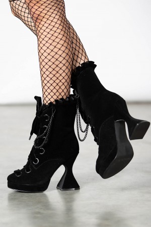 Killstar Deadly Twin Boots Negros | 07984-FGKB