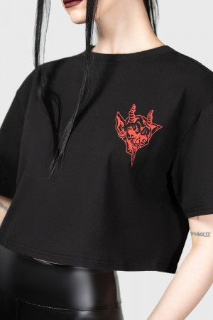 Killstar Deamon Ghoul Top Negros | 48726-STBV
