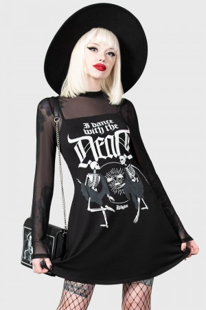 Killstar Deathdanse Two-Piece Vestido Negros | 91280-YJMW