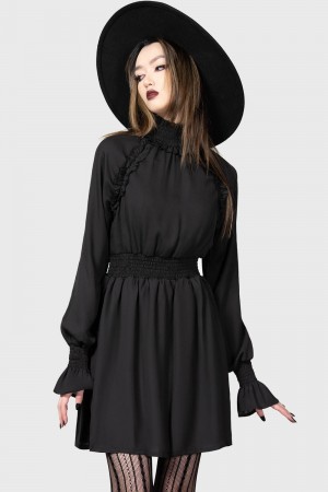 Killstar Devil's Delights Vestido Negros | 58941-EYQM