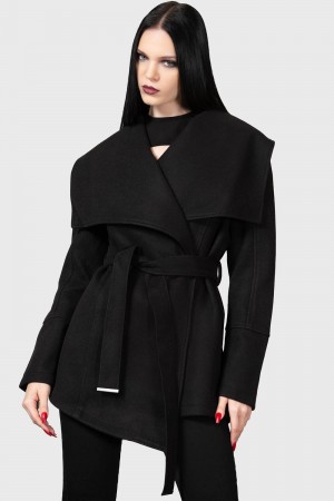 Killstar Dissonance Awakening Coat Negros | 03278-YKOH