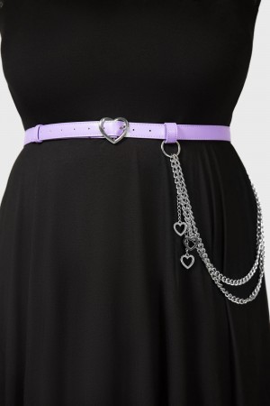 Killstar Dollis Chain Belt [PLUS] Lilac | 92564-XZLG