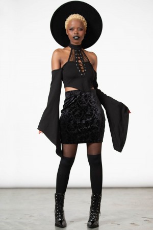 Killstar Doom Duchess Skirt [B] Negros | 97324-MQPB