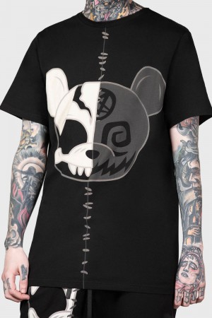 Killstar Duplexity: Relic T-Shirt Negros | 61475-QPYV
