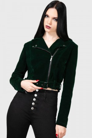 Killstar Emerald Goddess Ciclismo Jacket Verdes | 59148-EWQP