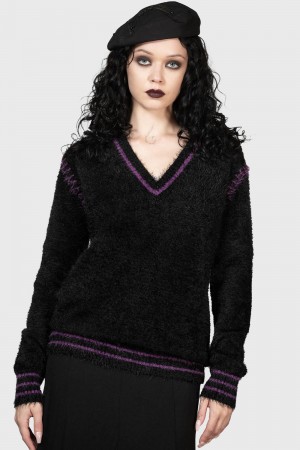 Killstar Emiliana Sueter Negros | 95417-NLCR
