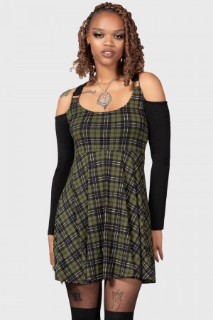 Killstar Estine Vestido Verdes | 17324-DWJX