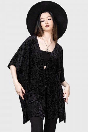 Killstar Faerie Trait Shawl Negros | 58306-GOZI