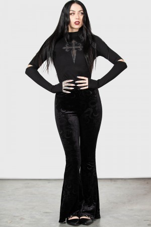 Killstar Fang Flares Negros | 47158-YRKO