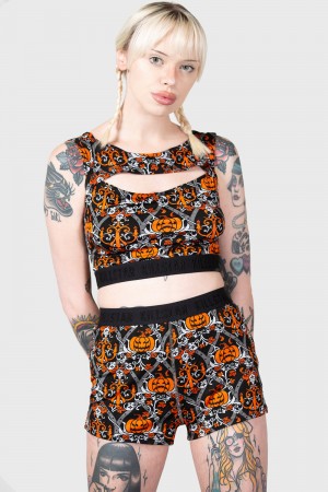 Killstar Fascinate Shorts Negros | 81904-HKYU