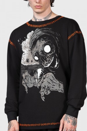 Killstar Fatality Sueter Negros | 90617-YCWE