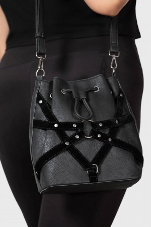 Killstar Faye Realm Bag Negros | 46190-WEFR