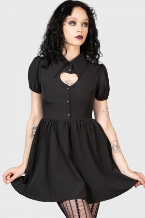 Killstar Fozia Vestido Negros | 75198-FVAB