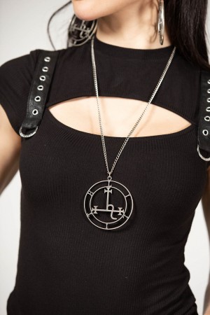 Killstar Glorious Charm Necklace Plateados | 02175-HDRK