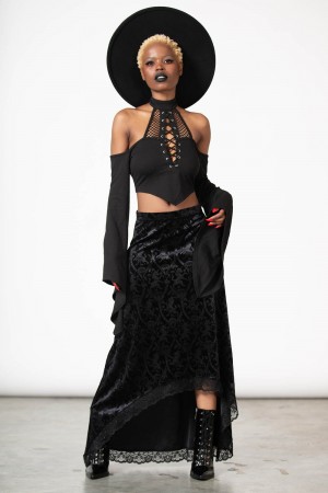 Killstar Grailed Maxi Skirt [B] Negros | 71634-SBAP