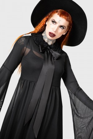 Killstar Hallows Vestido Negros | 41963-VNIP