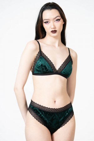 Outlet Lenceria Killstar Verdes XS Baratas Killstar Mexico Online