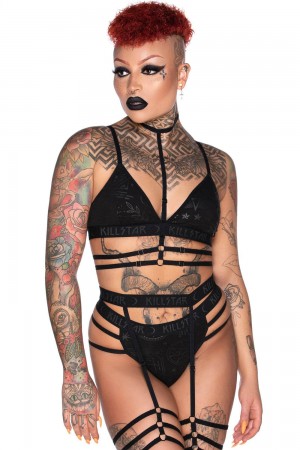 Killstar Hex Club Bralet Negros | 14562-QOWC