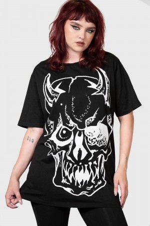 Killstar Hollow Nite T-Shirt Negros | 45192-VCXB