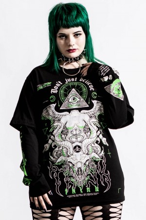 Killstar Illuminated 2-Layer Top Negros | 69170-JMLI