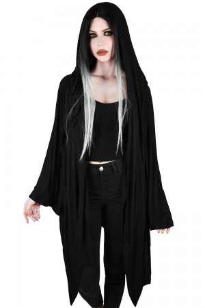 Killstar In The Shadows Cloak Negros | 38175-CKQZ