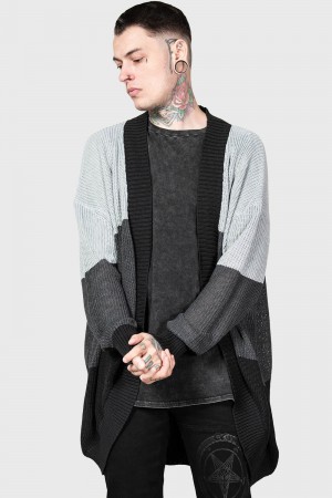 Killstar January Mist Cardigan Grises | 78914-KQDO