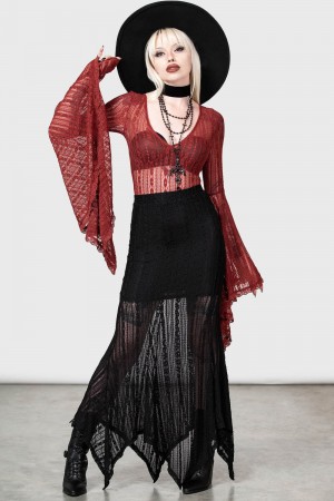 Killstar Juliet's Betrayal Maxi Skirt [B] Negros | 95421-LFNM